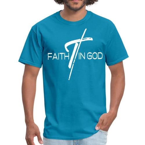Mens T-shirt - Faith in God Graphic Tee